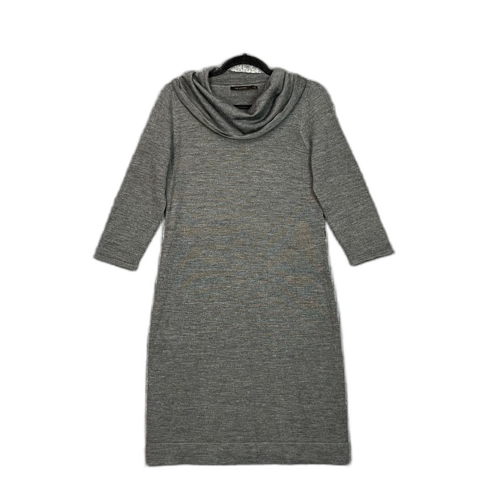 The Limited Sweater Dress Womens Medium Cowl Neck 3/4 Sleeve Gorpcore Academia